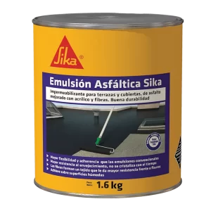 Emulsión Asfáltica Sika impermeabilizante asfáltico para cubiertas y terrazas 1.6KG