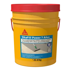 SikaFill Power 7 Años blanco impermeabilizante acrílico para cubiertas, techos y terrzas 22KG